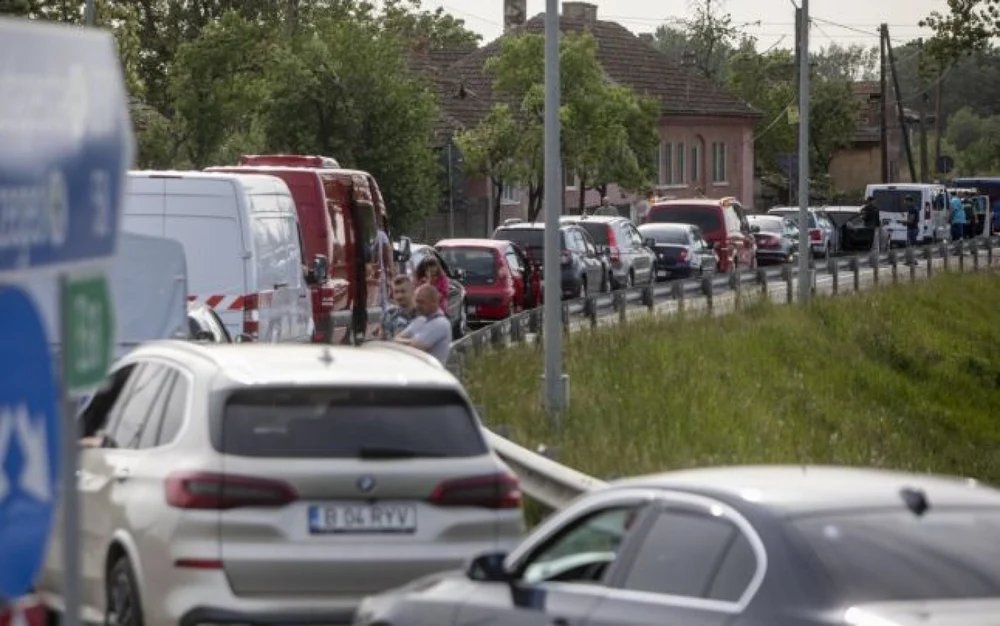blocaj-pe-autostrada-a3-bucuresti–ploiesti,-din-cauza-furtunii-care-a-lovit-capitala